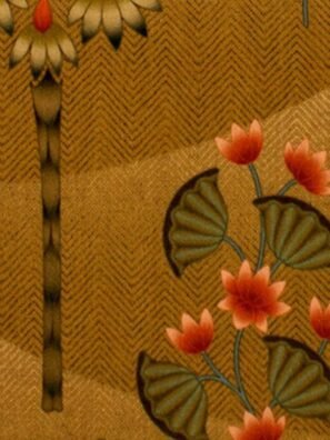 RASAYA-PICHWAAI-KAMDHENU-GOLD-shop-now-www.wallpapersgarage.com-best-online-store-for-home-furnishing-fabrics-ruby-furnishing-best-curtain-cushion-upholstery-home-furnishing-store-near-me.