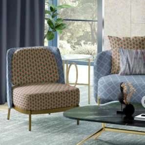 "Luxury curtain fabric in rich, textured design – perfect for elegant home décor."