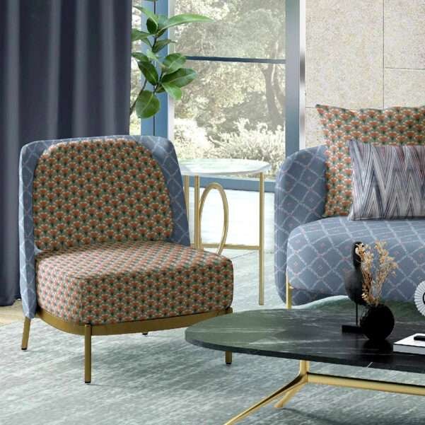 "Luxury curtain fabric in rich, textured design – perfect for elegant home décor."