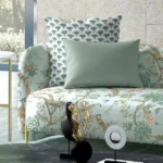 "Soft, durable upholstery fabric with classic patterns for a chic and comfortable seating experience."