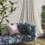 "Soft, durable upholstery fabric with classic patterns for a chic and comfortable seating experience."