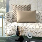 "Modern geometric cushion fabric in bold, vibrant colors to brighten your home décor."
