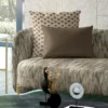 "Soft, durable upholstery fabric with classic patterns for a chic and comfortable seating experience."