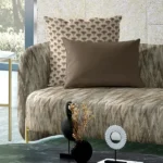 "Soft, durable upholstery fabric with classic patterns for a chic and comfortable seating experience."