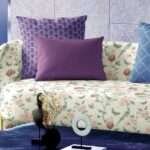 "Modern geometric cushion fabric in bold, vibrant colors to brighten your home décor."