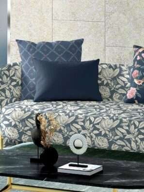 "Modern geometric cushion fabric in bold, vibrant colors to brighten your home décor."