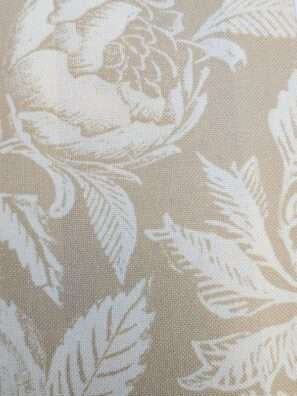 . "Stylish printed cushion fabric that complements both traditional and contemporary interior designs."