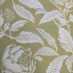 "Stylish printed cushion fabric that complements both traditional and contemporary interior designs."
