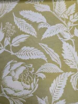 "Stylish printed cushion fabric that complements both traditional and contemporary interior designs."