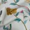 . "Stylish printed cushion fabric that complements both traditional and contemporary interior designs."