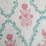 "Stylish printed cushion fabric that complements both traditional and contemporary interior designs."