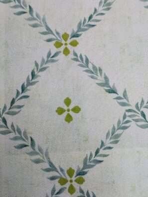 "Stylish printed cushion fabric that complements both traditional and contemporary interior designs."
