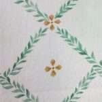 "Stylish printed cushion fabric that complements both traditional and contemporary interior designs."