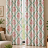 "Stylish printed cushion fabric that complements both traditional and contemporary interior designs."