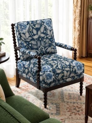 "Designer upholstery fabric with unique patterns to elevate the look of your furniture."