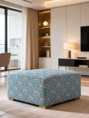 "Designer upholstery fabric with unique patterns to elevate the look of your furniture."
