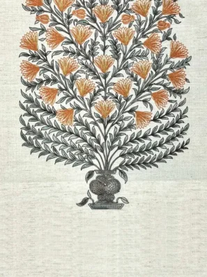 "Luxury curtain and cushion fabric in rich textures, adding warmth and style to your home."