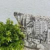 . "Luxury curtain fabric in rich, textured design – perfect for elegant home décor."